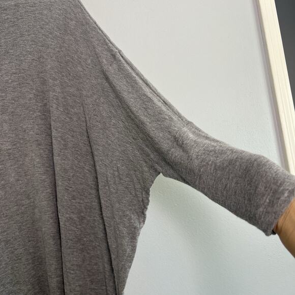 We the Free People Top Womens Sz M Oversized Gray Turtleneck Tunic Dolman Wool - Picture 6 of 14